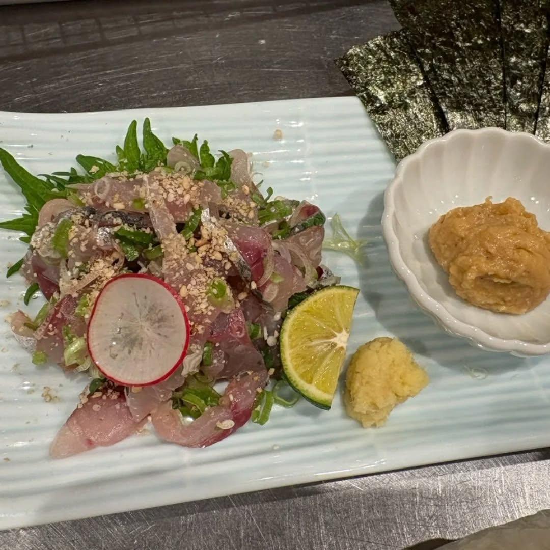 ◆鯵のたたき◆@すしつま名古屋広小路店/個室/居酒屋/海鮮/寿司/日本酒/個室
