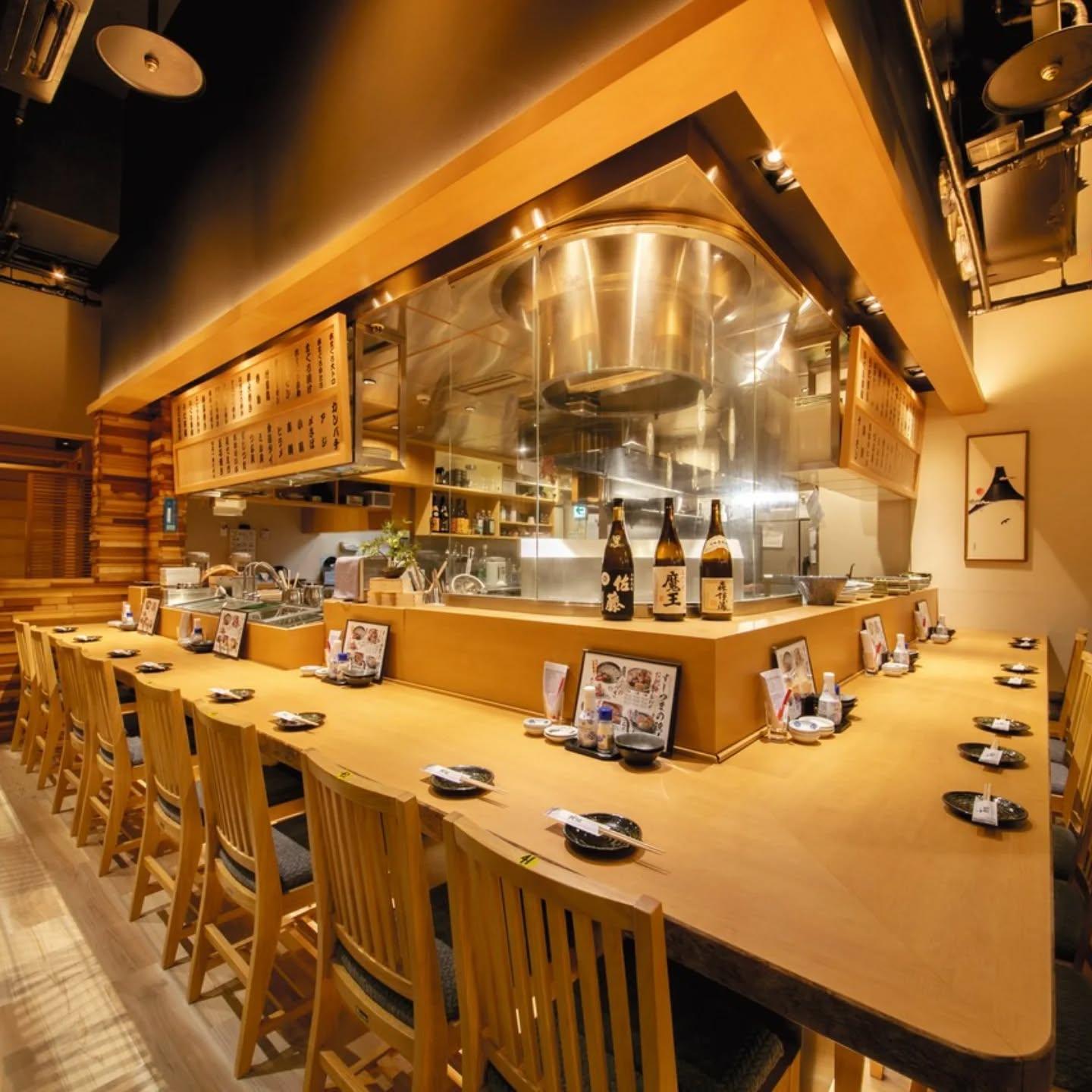 ◆カウンター◆@すしつま名古屋広小路店/個室/居酒屋/海鮮/寿司/日本酒/個室